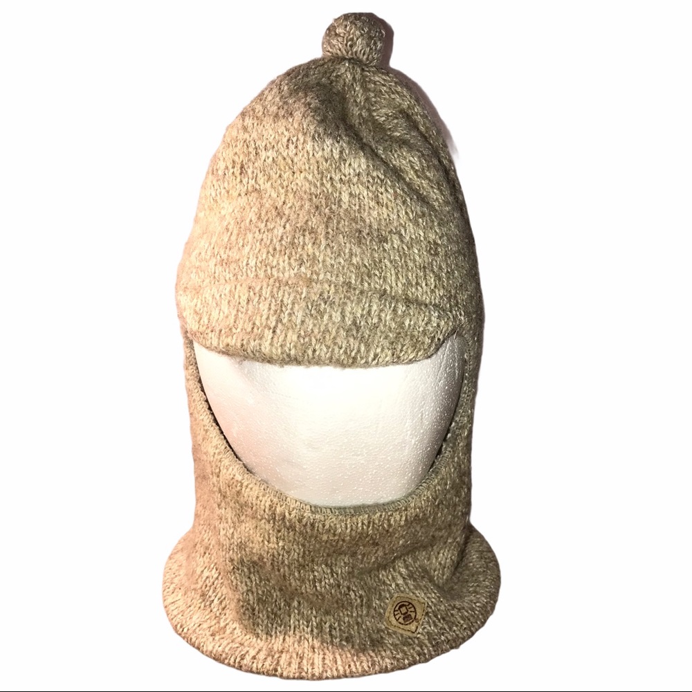 Winter Face Mask Wool Blend Hat